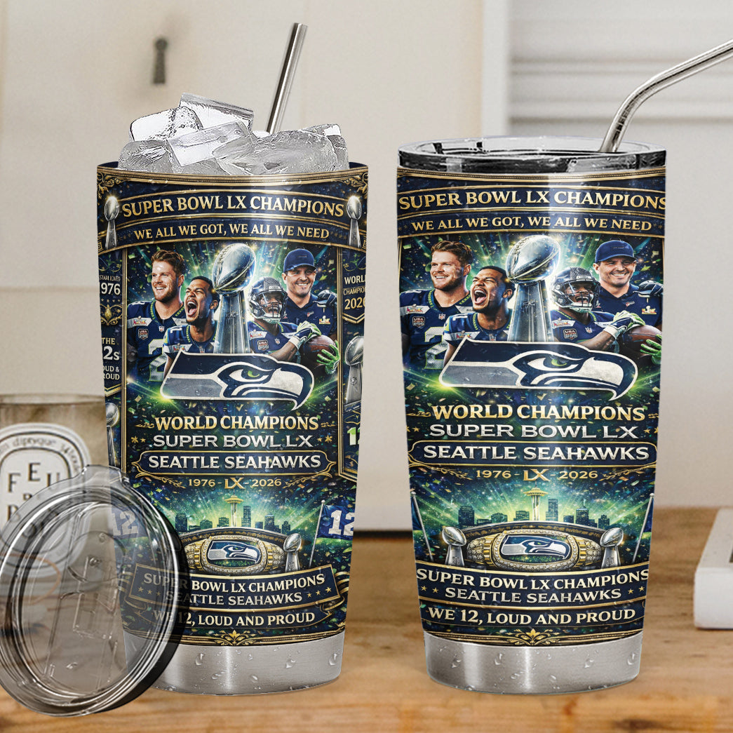 2026 Seahawkss Super Bowl World Champions Shirt Tumbler