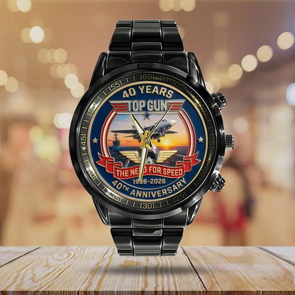 Top Gun Stainless Steel Watch