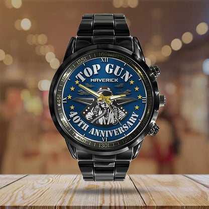 Top Gun 40th Anniversary Stainless Steel Watch