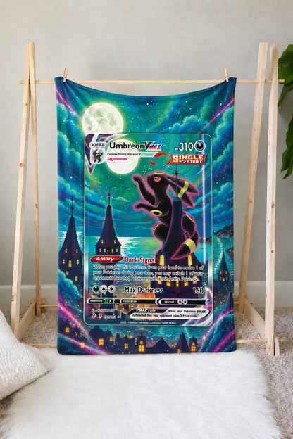 Umbreon VMAX PKM Extended Artwork Pokemon Fleece Blanket