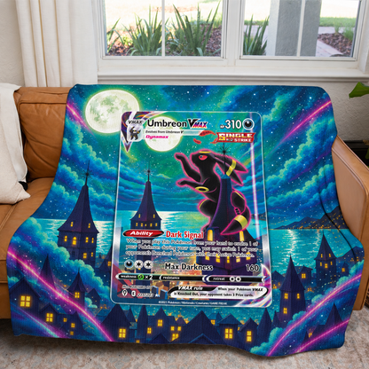 Umbreon VMAX PKM Extended Artwork Pokemon Fleece Blanket