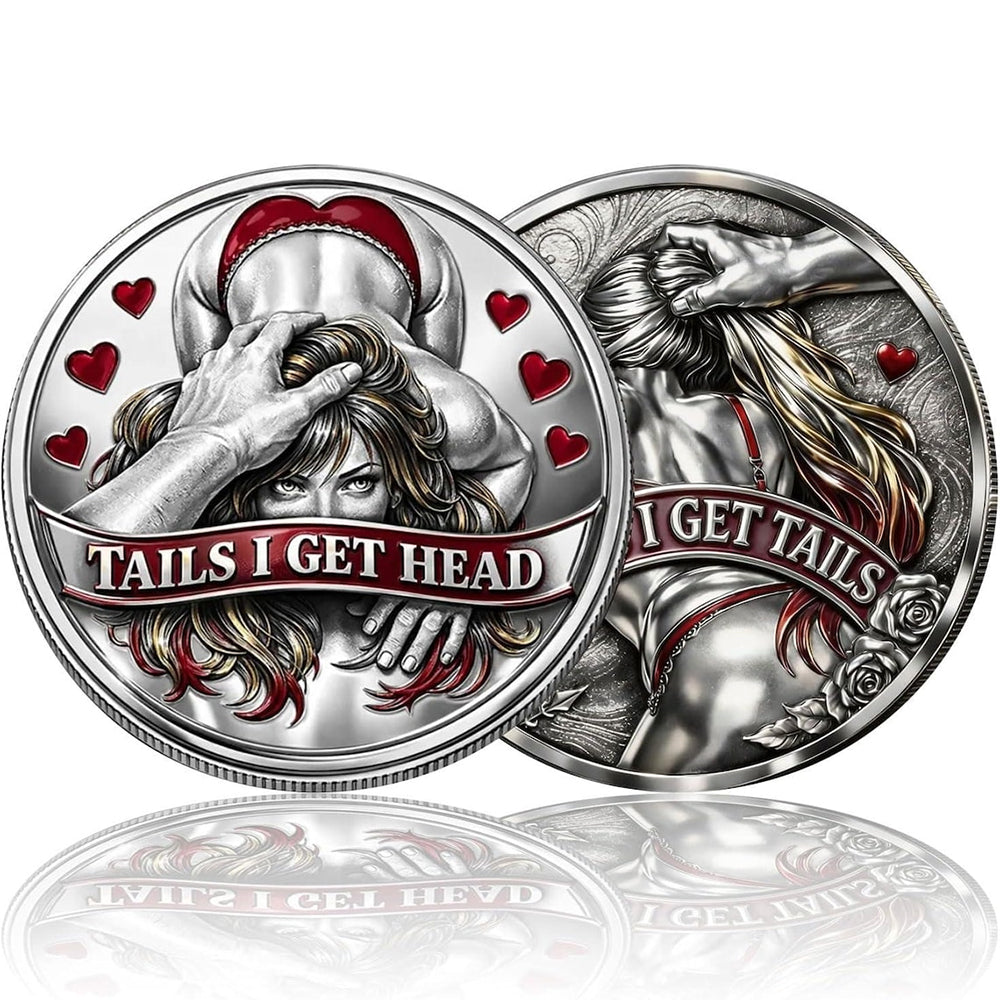 Funny Couples Decision Printed Coin