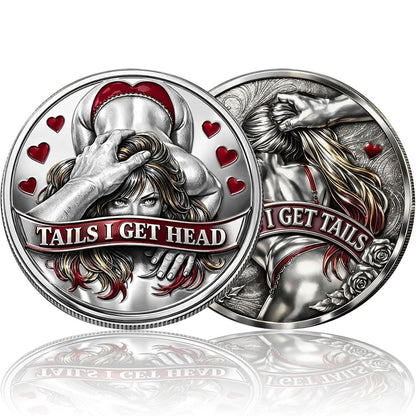 Funny Couples Decision Printed Coin