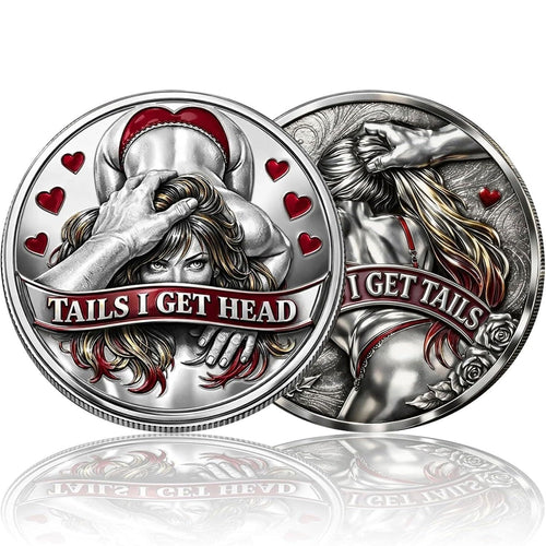 Funny Couples Decision Printed Coin