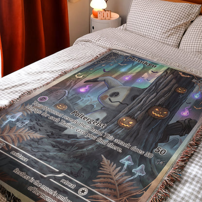 PKM Mimikyu Halloween Custom Woven Blanket