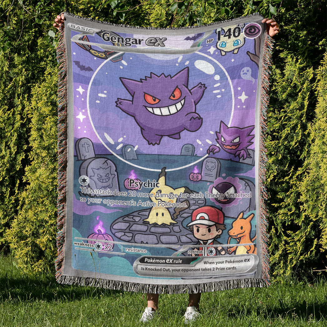 PKM Gengar Custom Woven Blanket