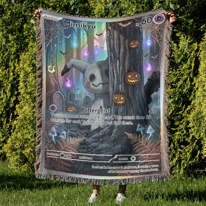 PKM Mimikyu Halloween Custom Woven Blanket