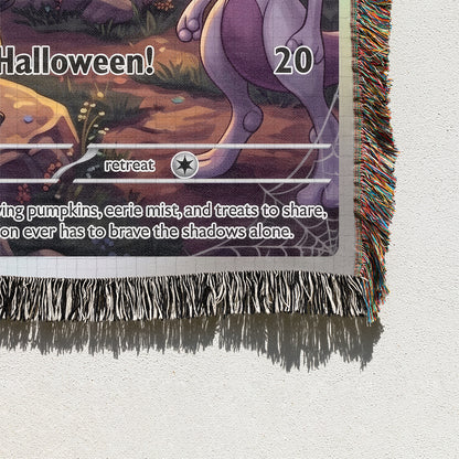 PKM Charizard Happy Halloween Custom Woven Blanket