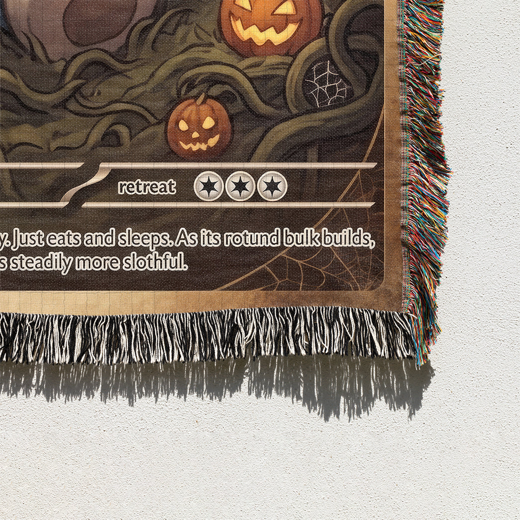PKM Snorlax And Pikachu Halloween Custom Woven Blanket