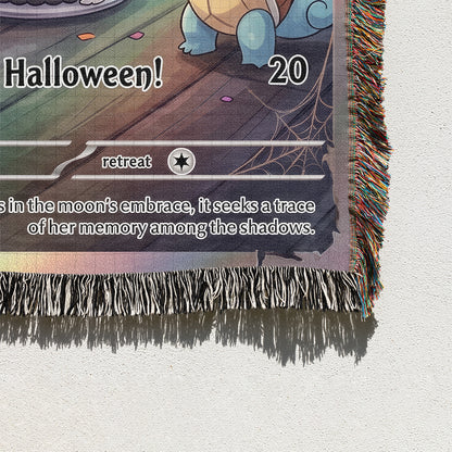 PKM Mew Happy Halloween Custom Woven Blanket