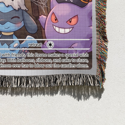 PKM Mimukyu Happy Halloween Custom Woven Blanket