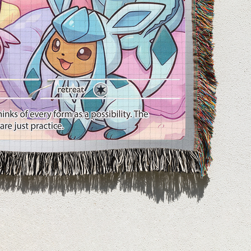 PKM Eevee Evolution Custom Woven Blanket