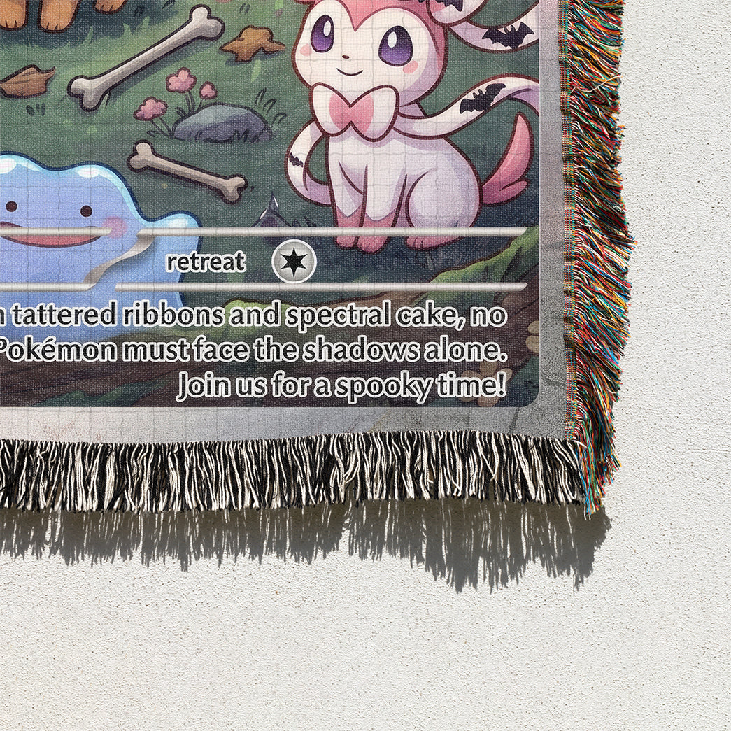 PKM Ditto And Eevee Evolution Custom Woven Blanket