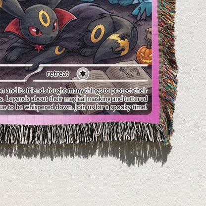 PKM Eevee Halloween Custom Woven Blanket