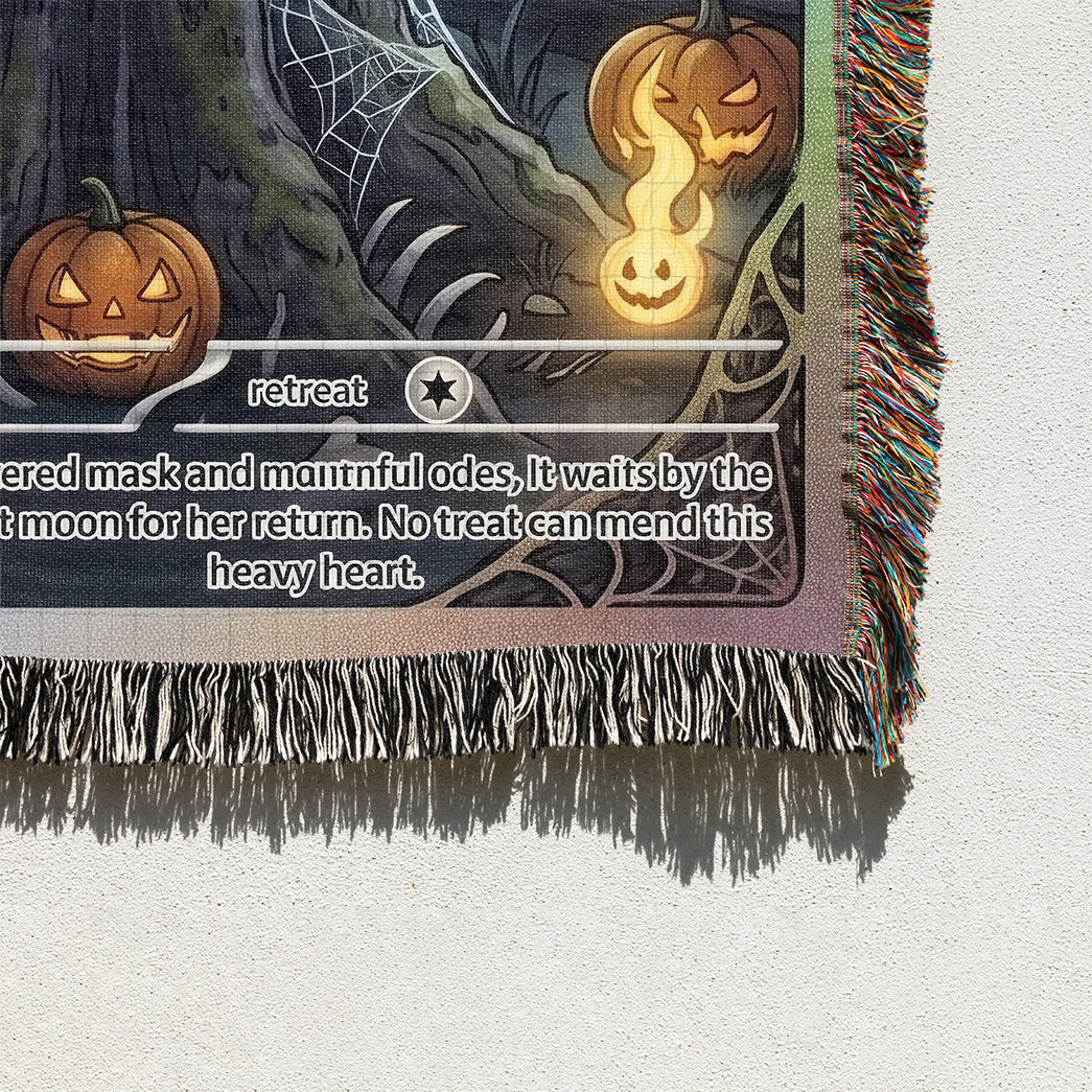 PKM Cubone Halloween Custom Woven Blanket
