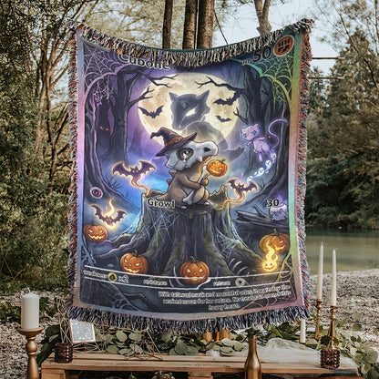 PKM Cubone Halloween Custom Woven Blanket