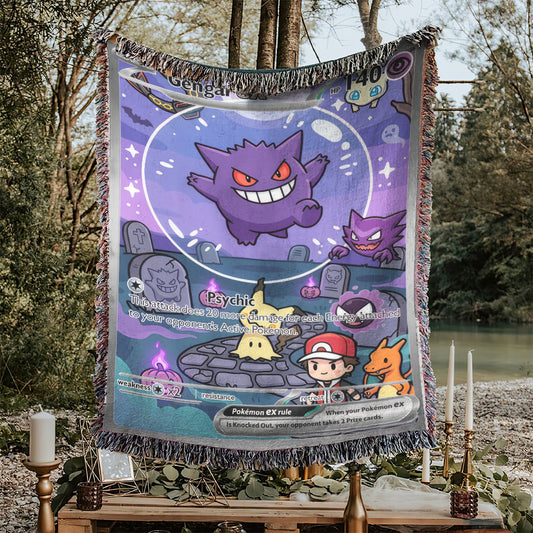 PKM Gengar Custom Woven Blanket