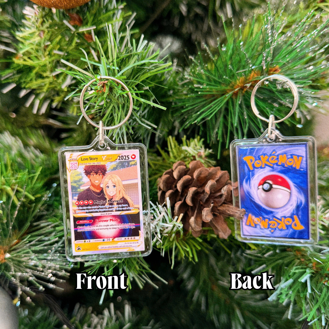 [ BUY 1 GET 1 FREE] Personalized PKM Anniversary Couple Photo Art Keychain