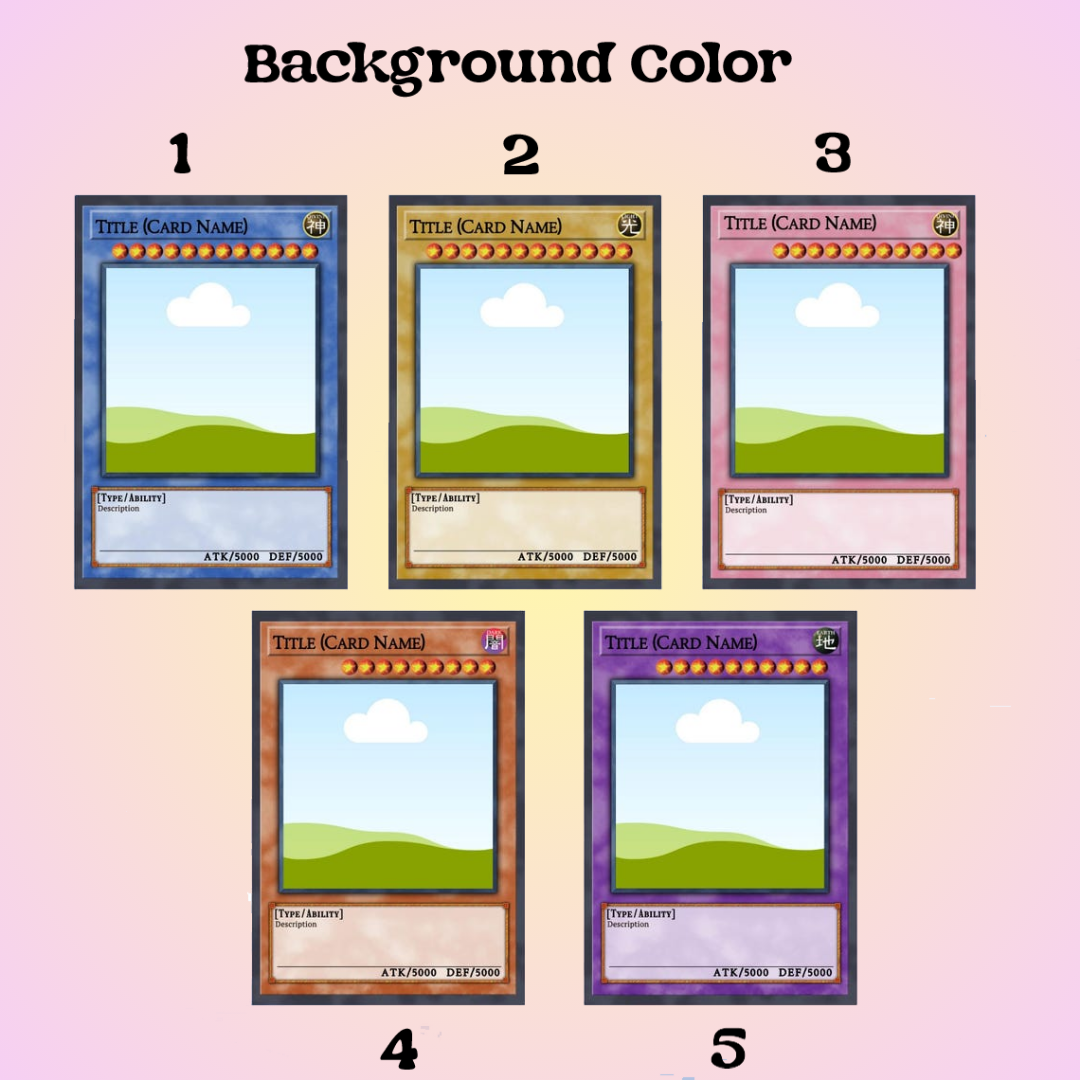 Personalized YGO Card Custom Photo Art Poster - Family Edition