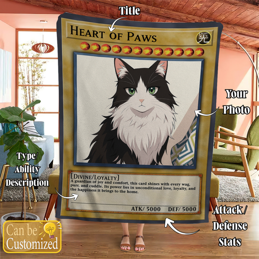 Personalized YGO Photo Art Blanket - Pet Edition
