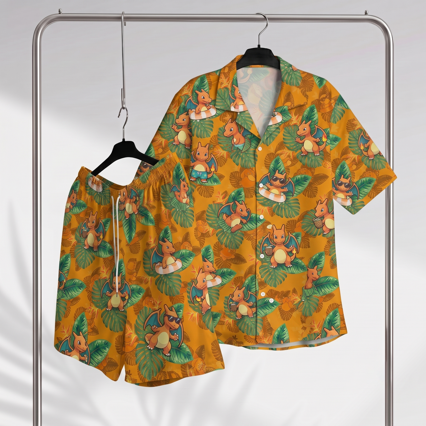 PKM Charizard Hawaiian Shirt & Shorts