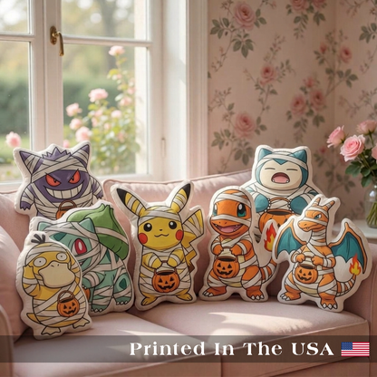 PKM Halloween Trick-or-Treat Plush Pillow