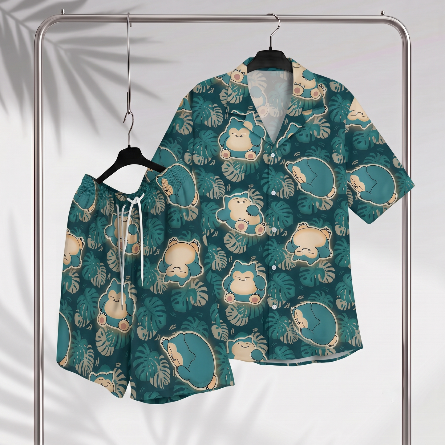 PKM Snorlax Hawaiian Shirt & Shorts