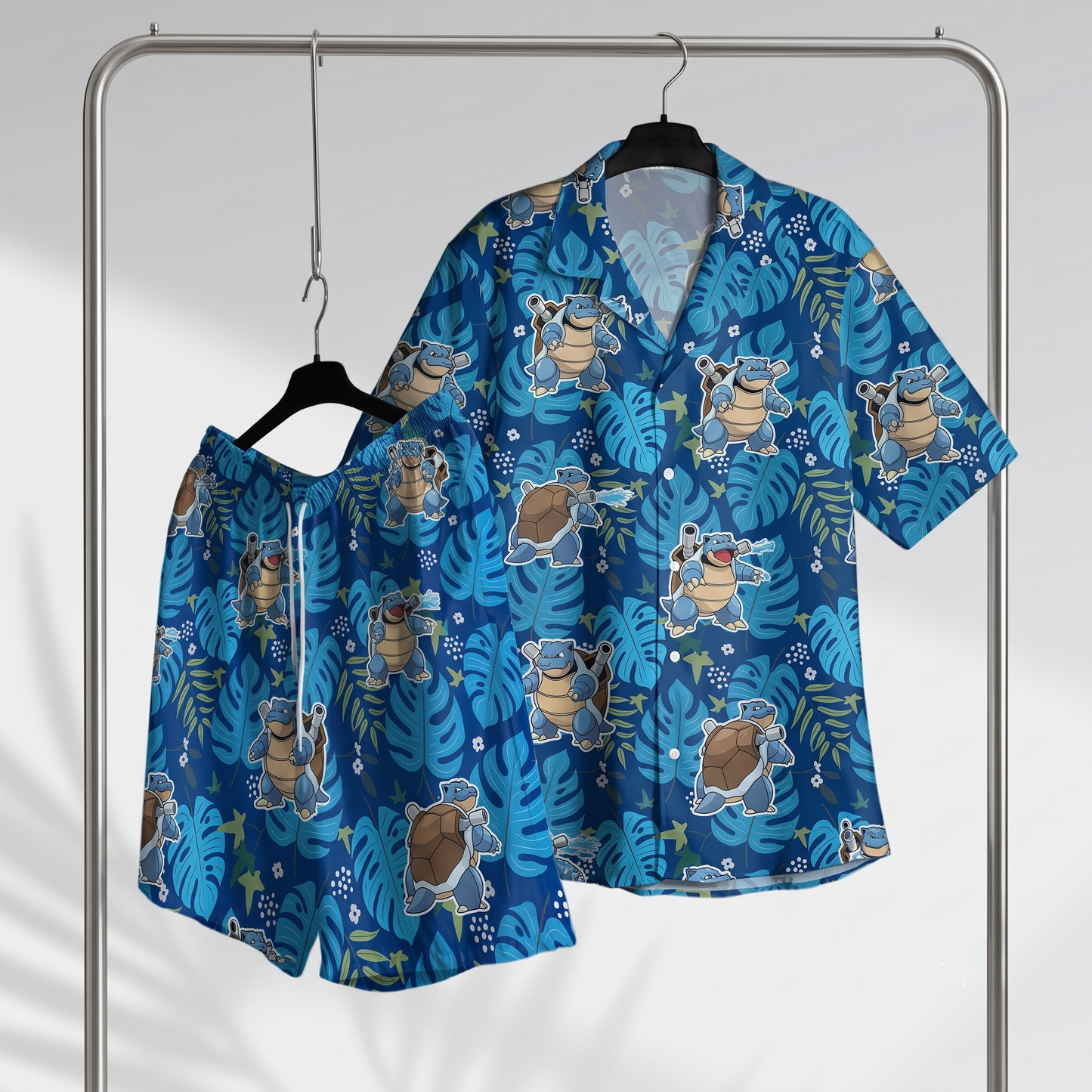 PKM Blastoise Hawaiian Shirt & Shorts