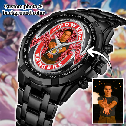 Mighty Morphin Power Rangers Custom Photo Watch