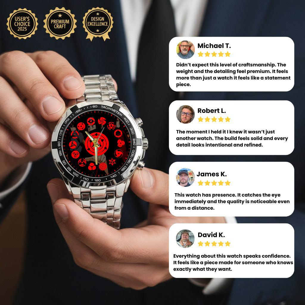 Anime Uchiha Clan Mangekyou Sharingan Art Watch