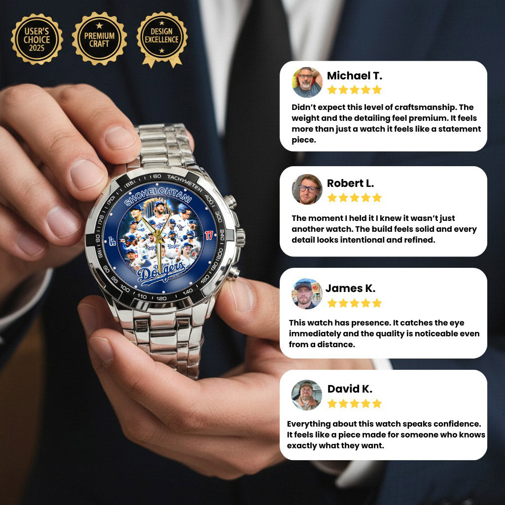 Personalized LA Dodgers 2025 Worlds Series Champion Watch