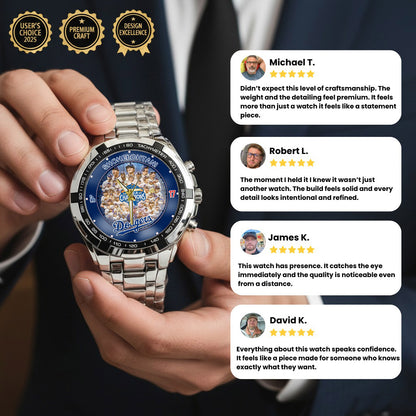 Personalized LA Dodgers 2025 Worlds Series Champion Back to Back Watch