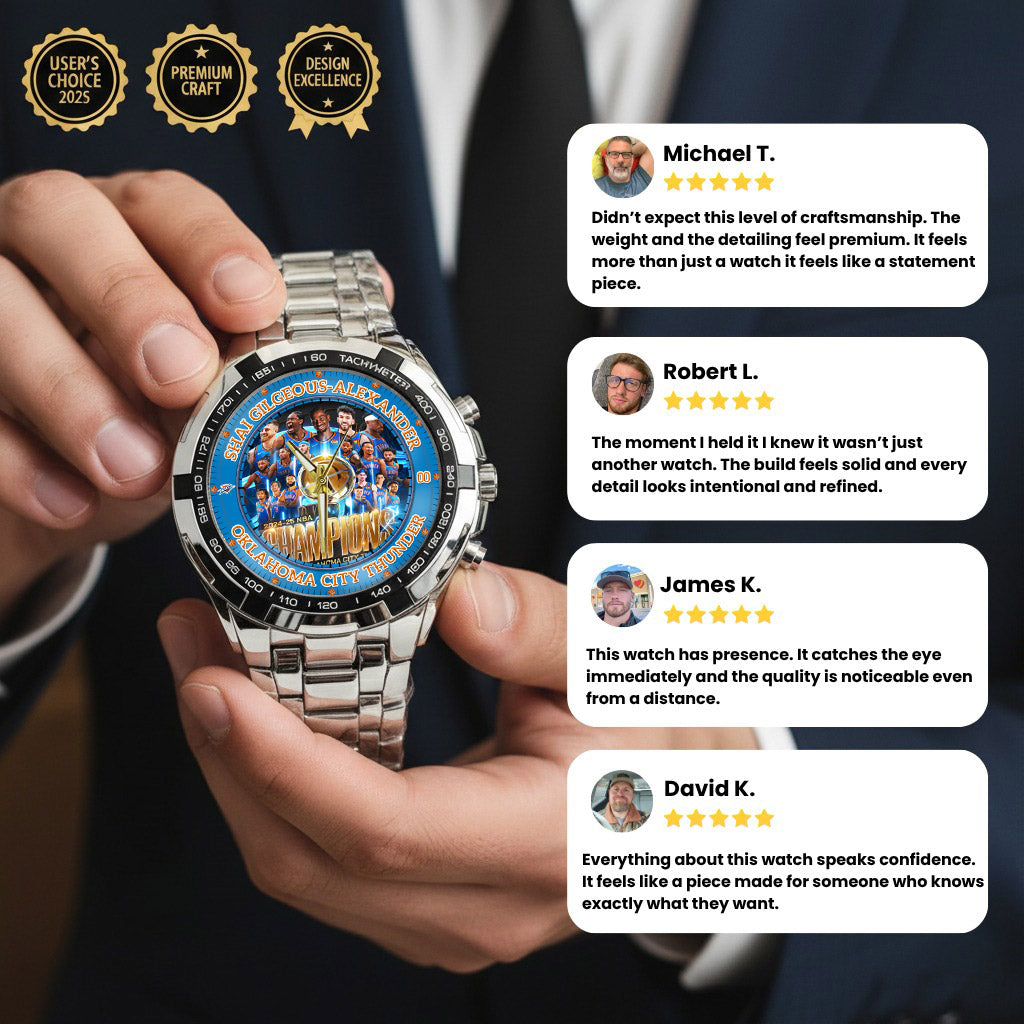 Basketball OKC 2024-2025 Champion Personalized Watch