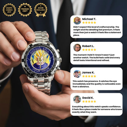 Anime Dragon Ball Vegeta Custom Name Watch