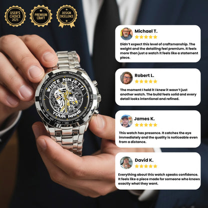 Power Rangers White Ninjetti Personalized Watch