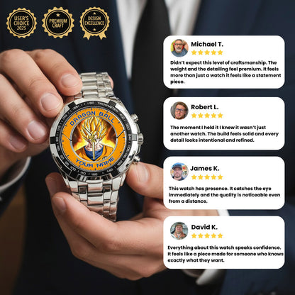 Anime Dragon Ball Songoku Custom Name Watch