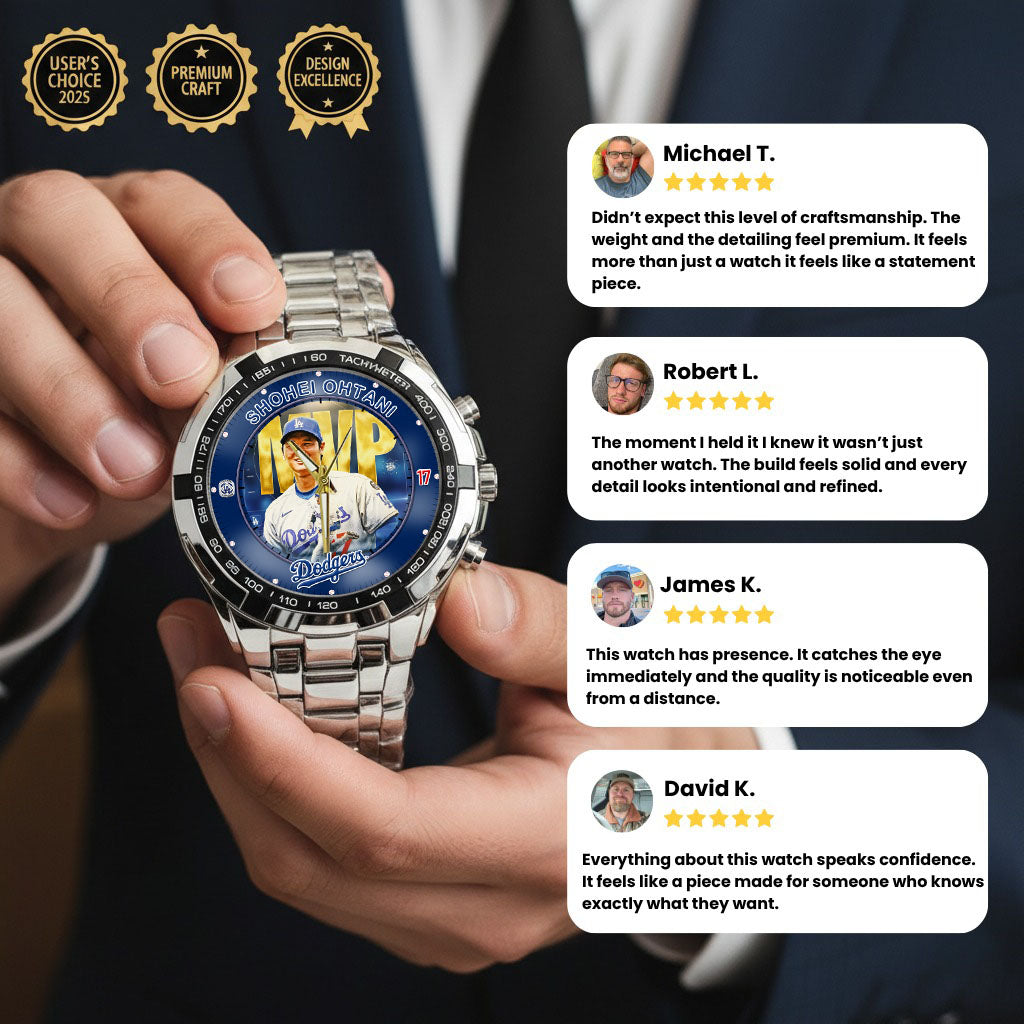 Baseball Shohei Ohtani 2025 MVP, Back to Back AL MVP, LA Dodgers Baseball Personalized Watch