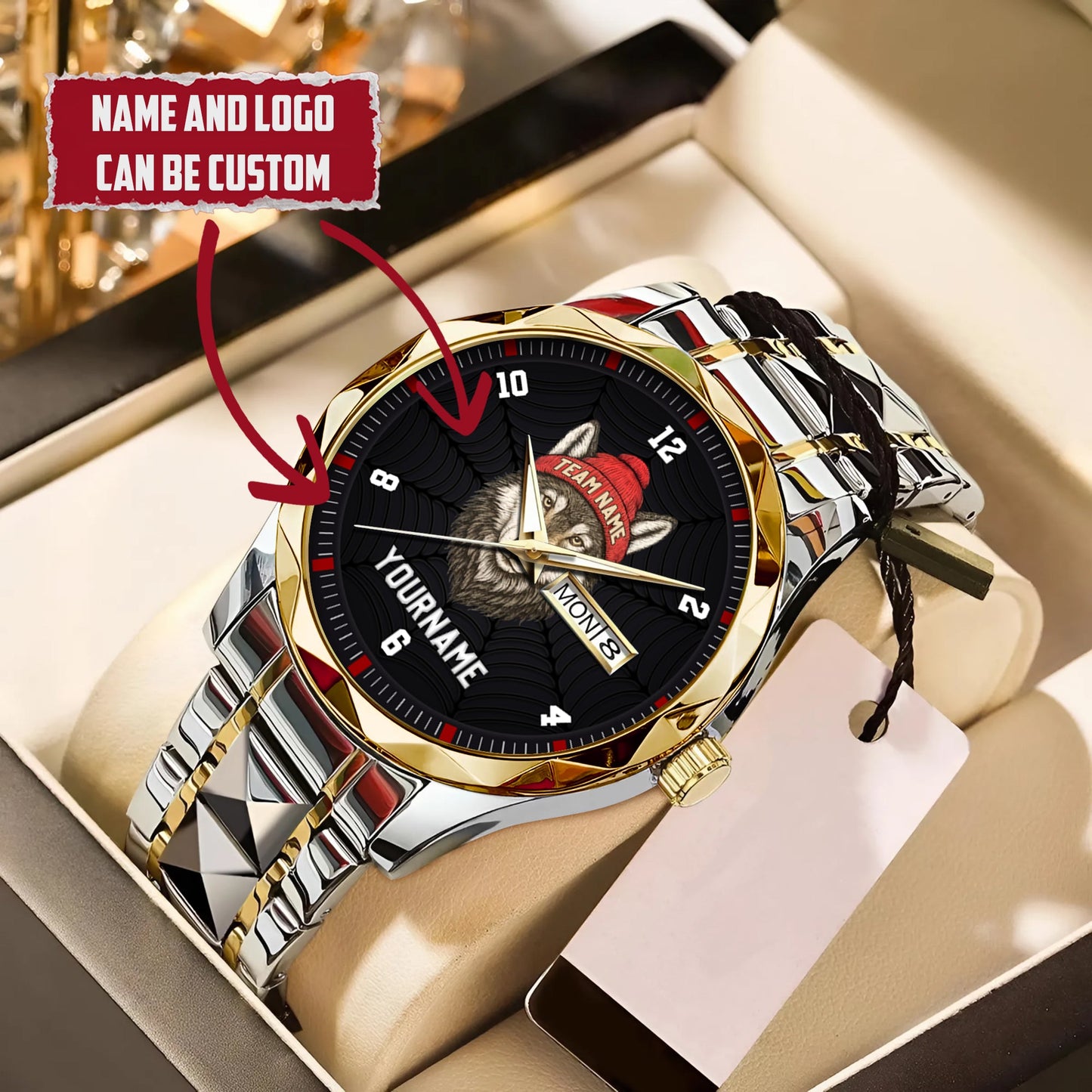 Mascot Personalized Team Name & Name Quartz Watch