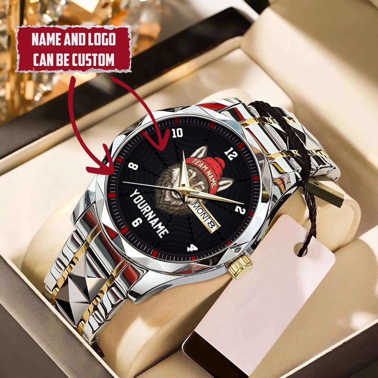 Mascot Personalized Team Name & Name Quartz Watch