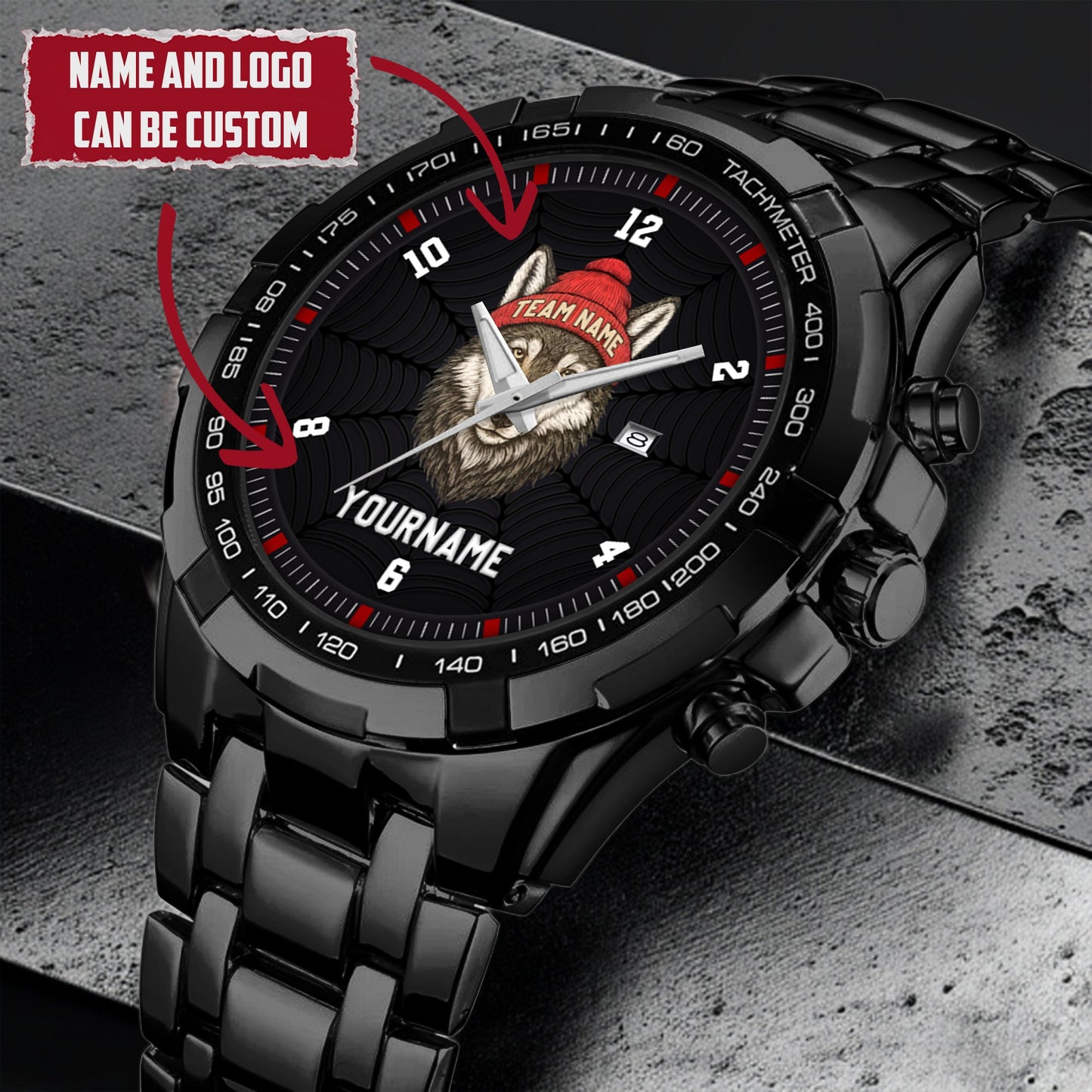 Mascot Personalized Team Name & Name Quartz Watch