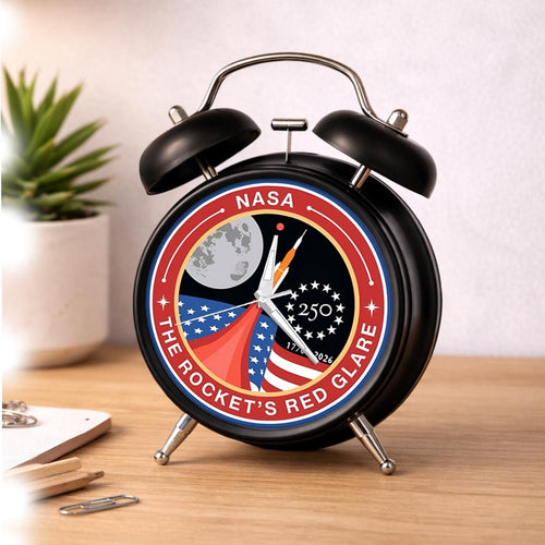 NASA 250th Anniversary Commemorative Alarm Clock – Rocket’s Red Glare Limited Edition