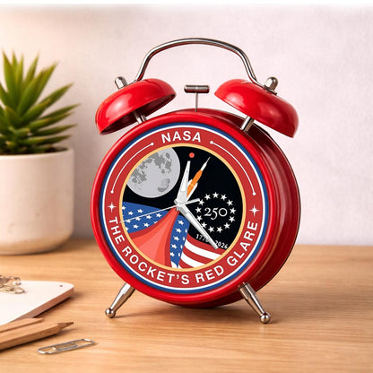 NASA 250th Anniversary Commemorative Alarm Clock – Rocket’s Red Glare Limited Edition