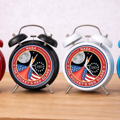 NASA 250th Anniversary Commemorative Alarm Clock – Rocket’s Red Glare Limited Edition
