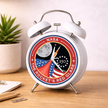 NASA 250th Anniversary Commemorative Alarm Clock – Rocket’s Red Glare Limited Edition