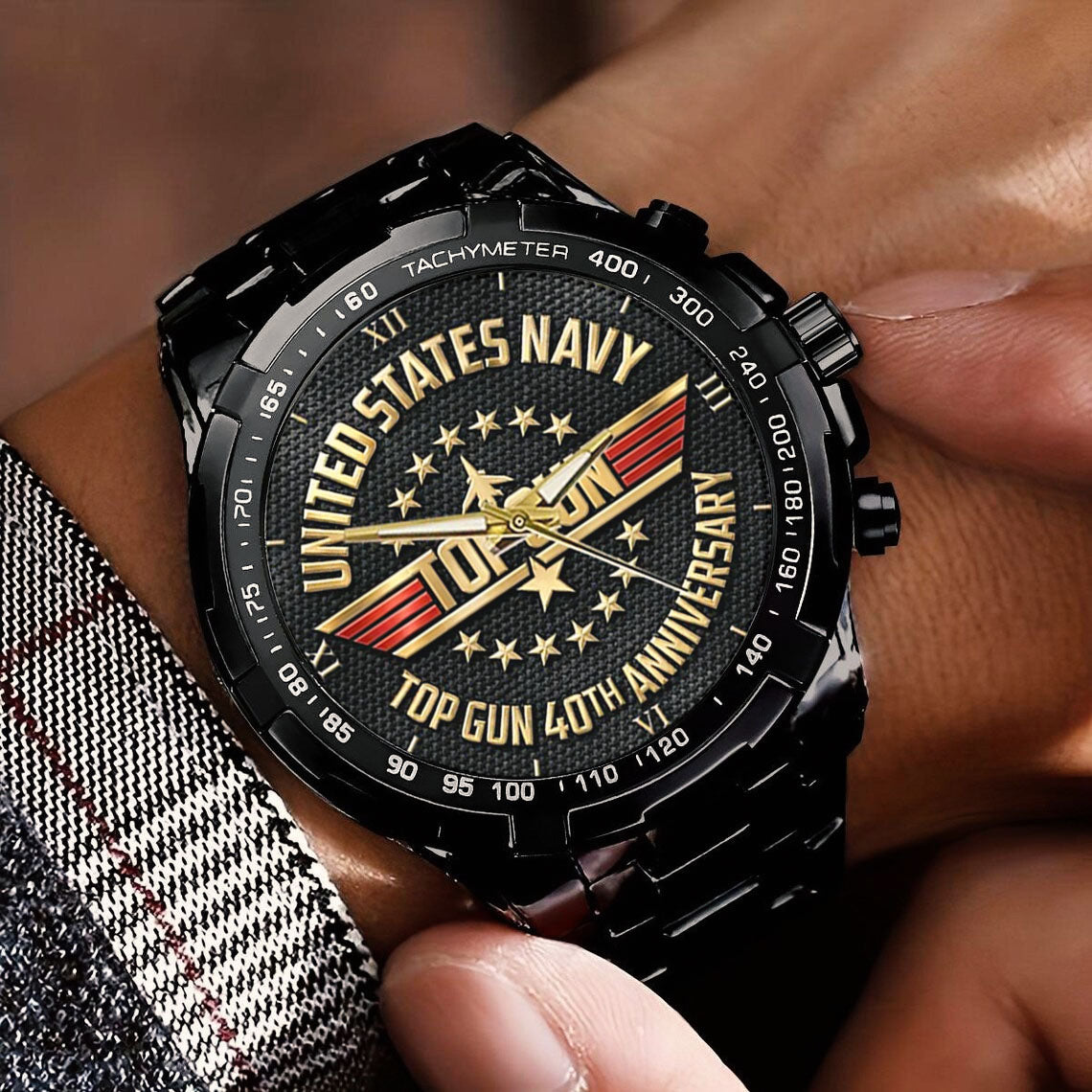 Top Gun 40th Anniversary Stainless Steel Watch