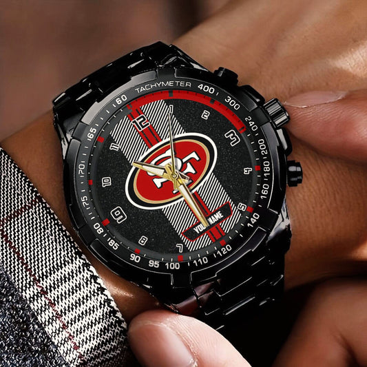 San Francisco Customized Black Stainless Steel Watch