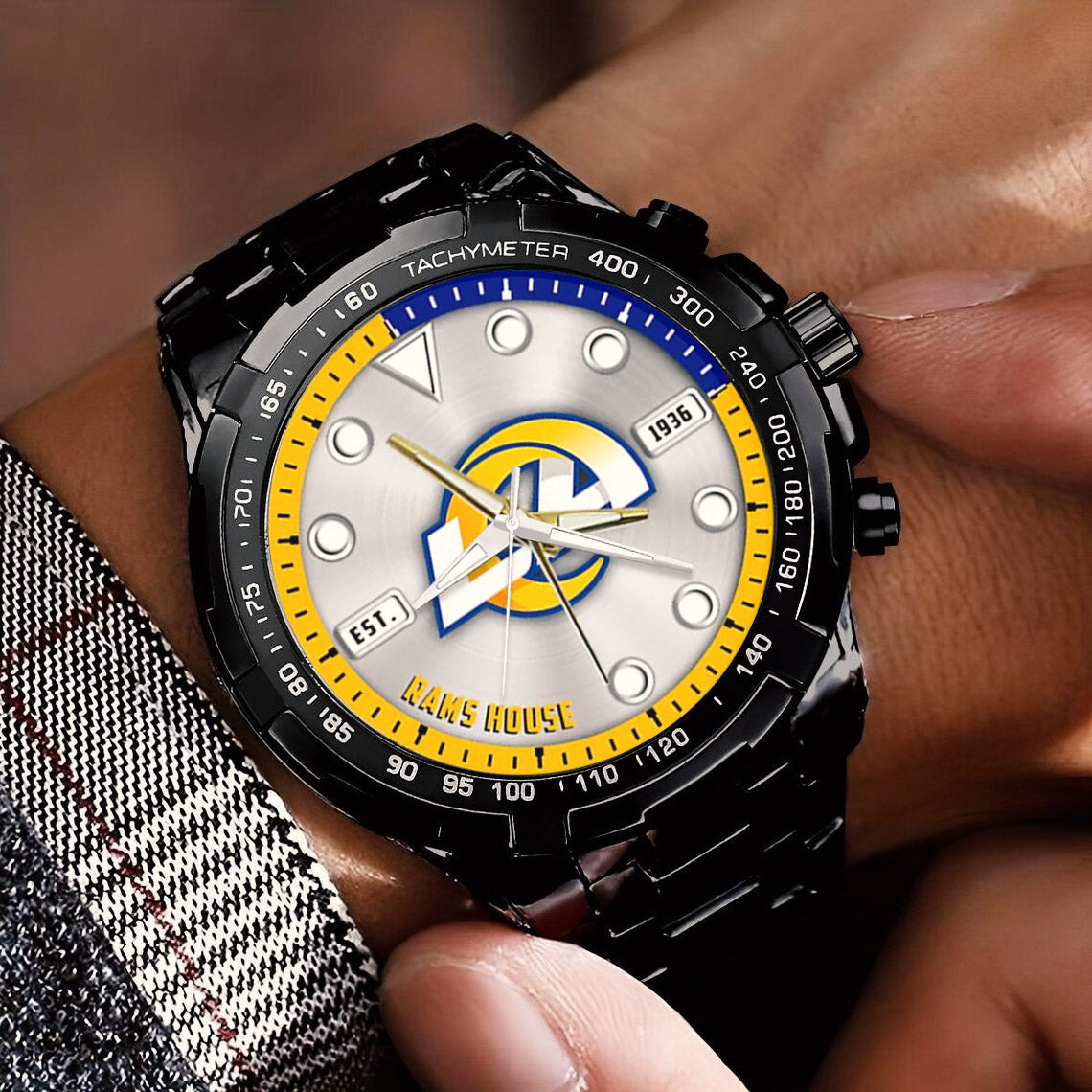LA Rams Stainless Steel Watch