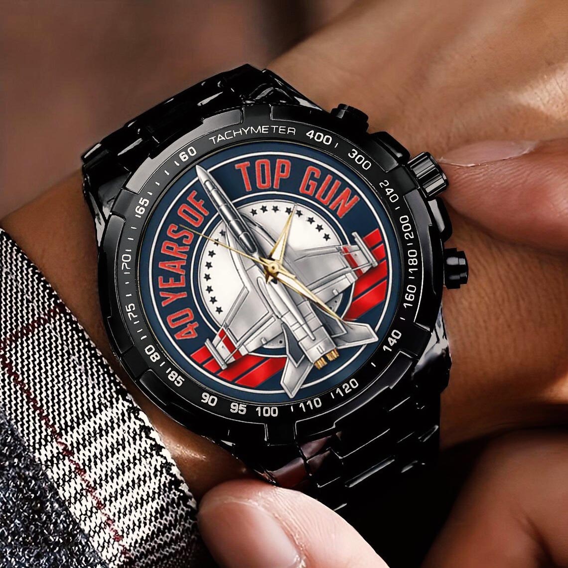 Top Gun 40th Anniversary Stainless Steel Watch