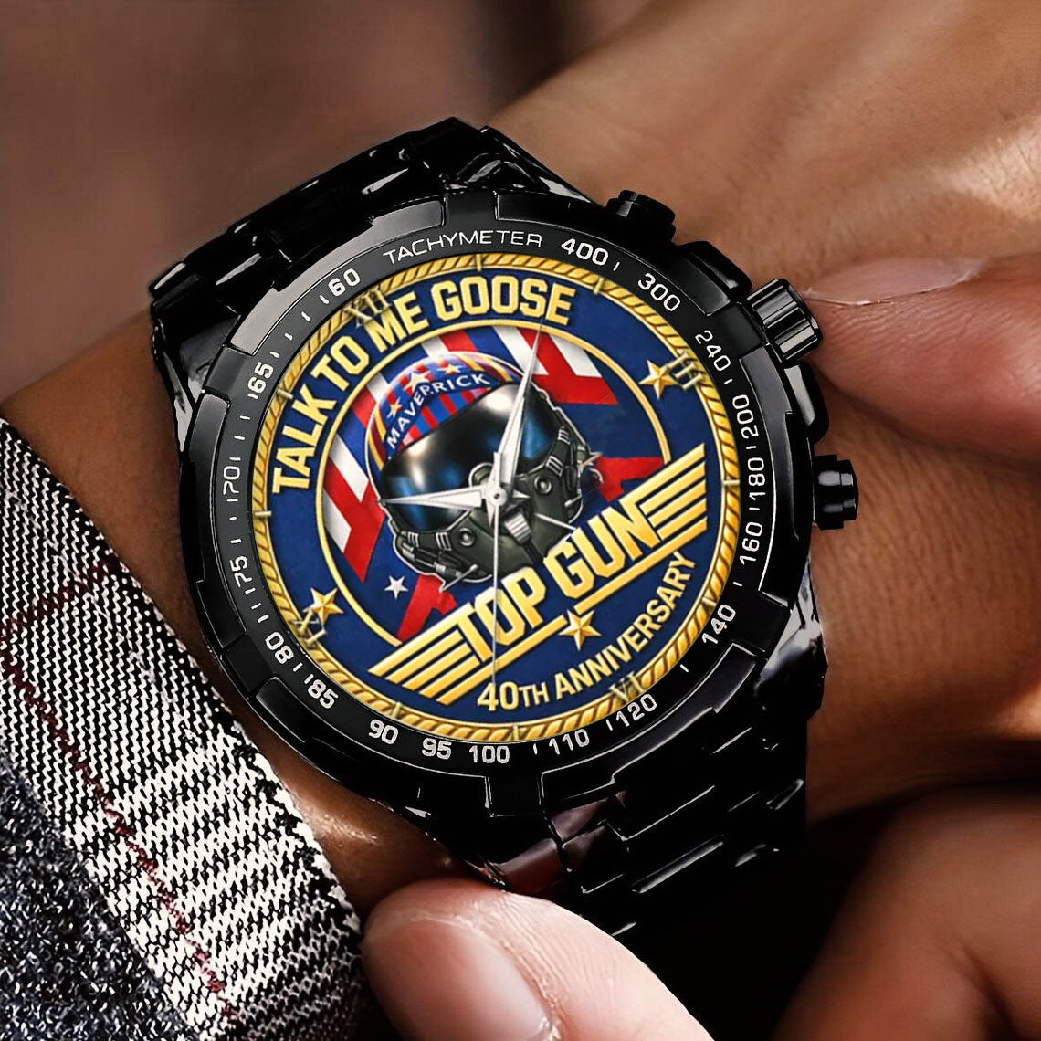 Top Gun 40th Anniversary Stainless Steel Watch