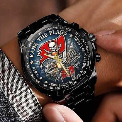 Tampa Bay Buccaneers 50th Anniversary Stainless Steel Watch